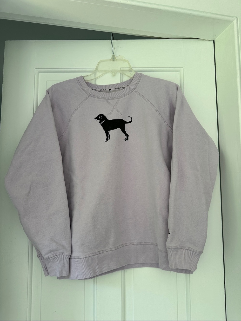 The Black Dog Crewneck Lavender Purple Sweatshirt in Size Medium